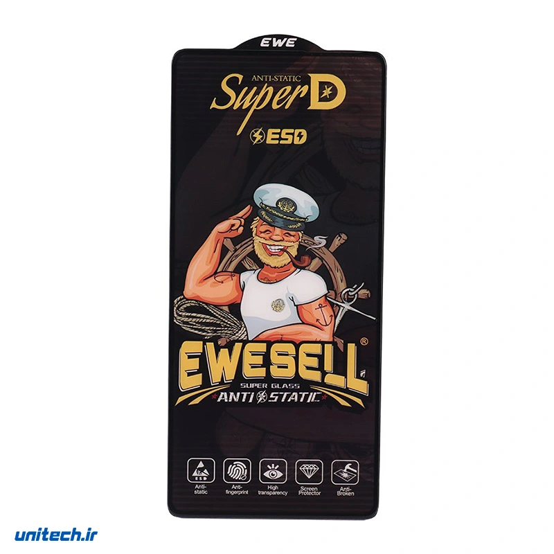 گلس Super D آنتی استاتیک Ewesell شیائومی Poco M6 Pro 4G Q4zNOP